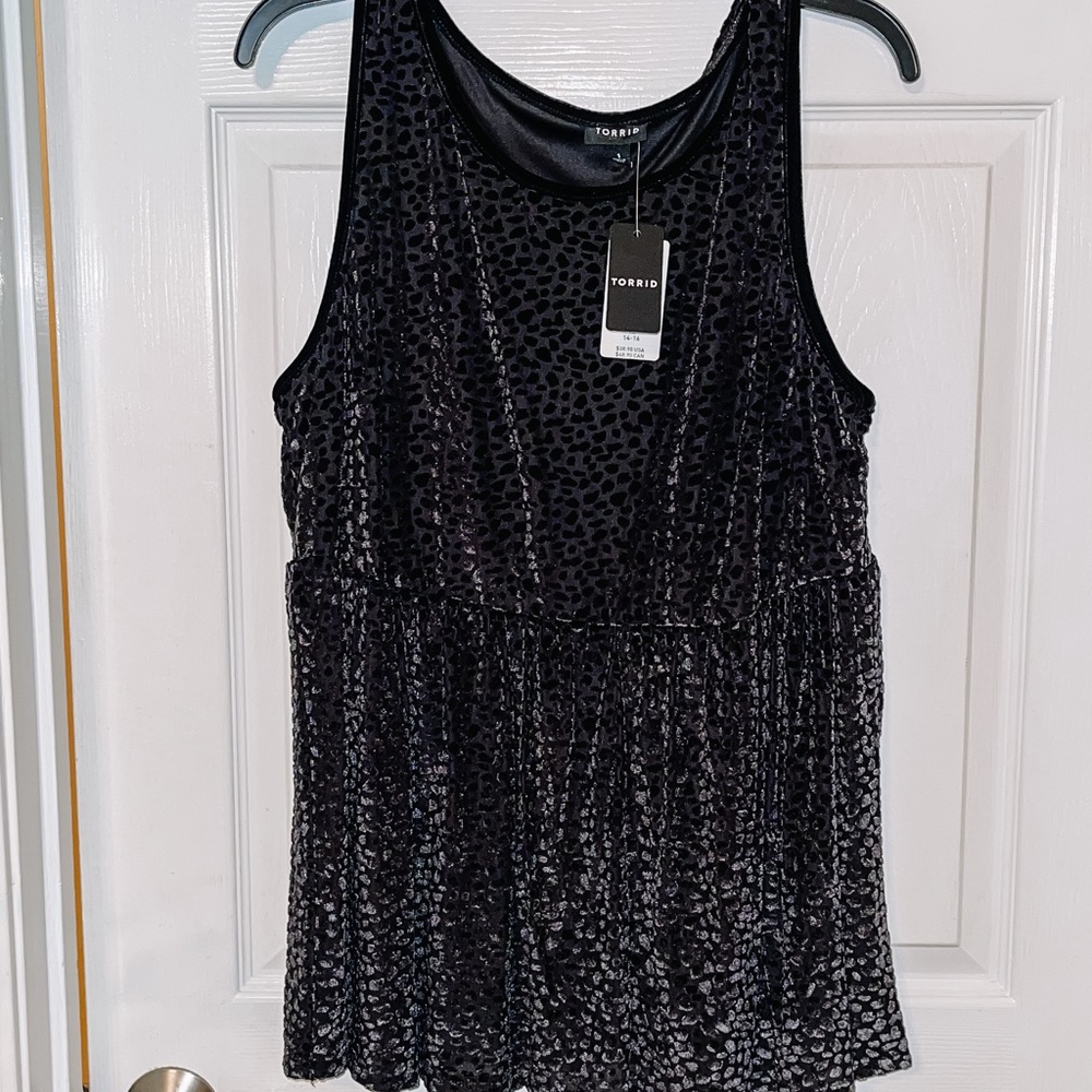 Velvet Torrid Peplum Top